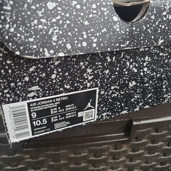 Nike Air Jordan Retro IV 4 Military Black 2022 Men Sz 9 Women sz10.5 sneaker - Picture 9 of 10